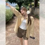 新款撞色秋季宽松衬衫