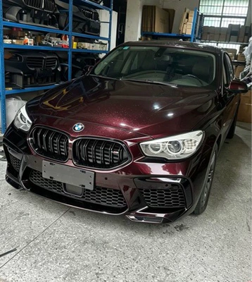 Suitable for BMW 5 Series GT F07, modified and upgraded to M8 style wide-body front bumper grille