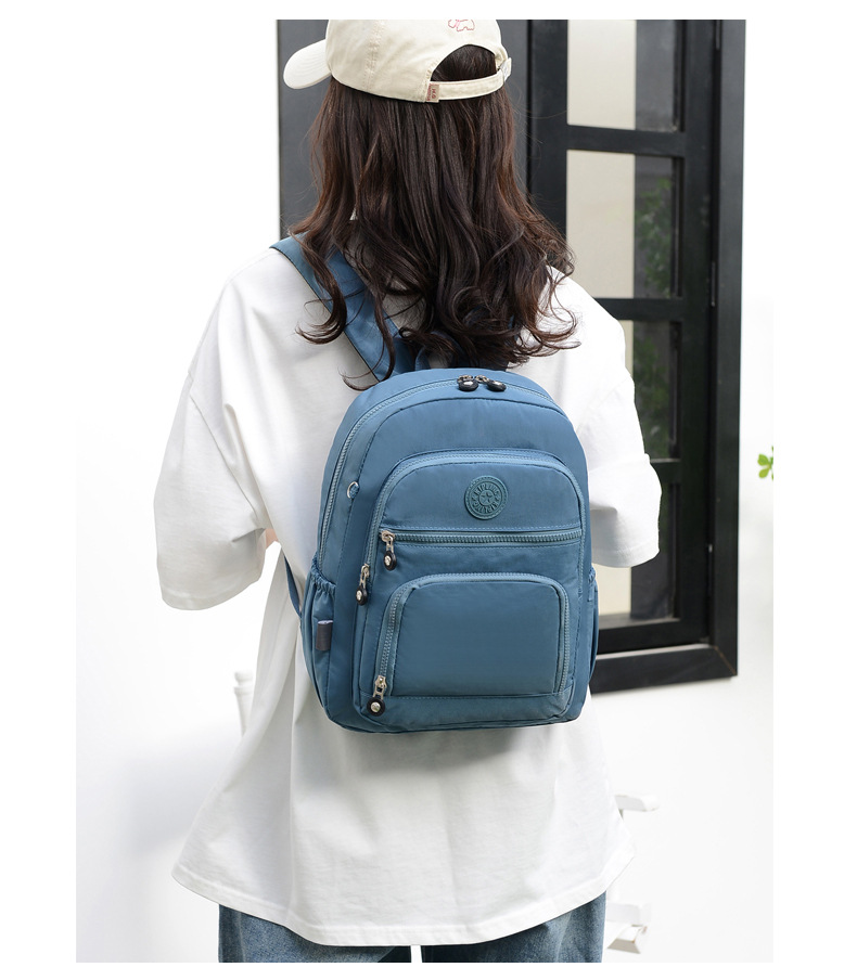 Waterproof 18 Inch Solid Color Holiday Daily School Backpack display picture 8