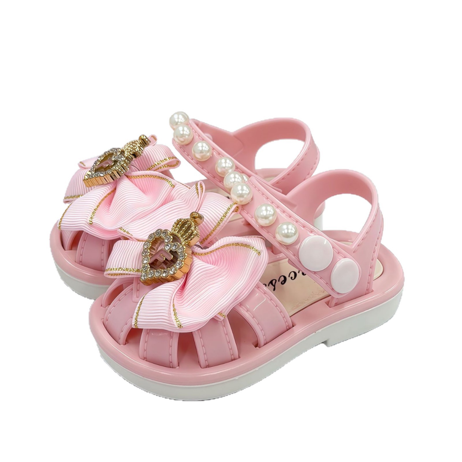 Sandalias de verano para niñas bebés bolsas de fondo suave zapatos de bebés pequeños fabricantes directos al por mayor comercio exterior comercio electrónico