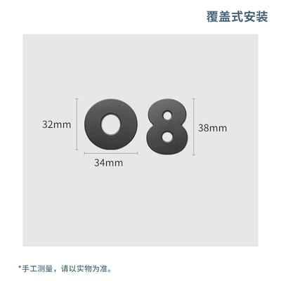 Covered Rear Label Metal | Car logo - car-tail-mark-08-matte-black-metal-covered-mark-2-pieces