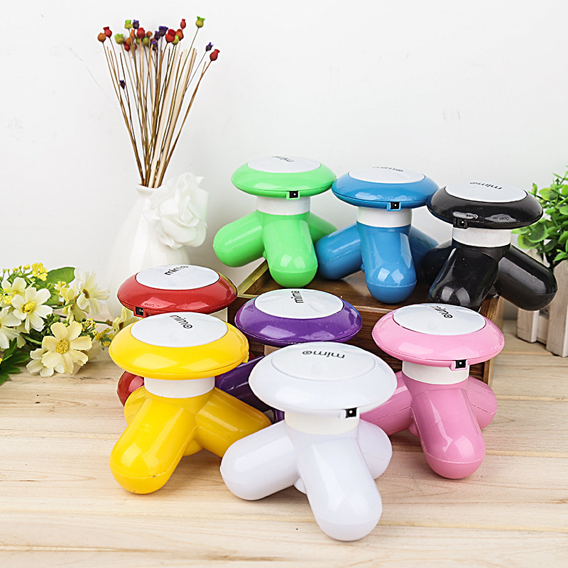 Household Vibrating Massager, Triangular Three-Prong Massager, Mini Massager, USB Electric Massager Wholesale