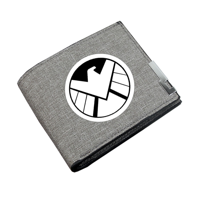 Anime Marvel héroe Marvel Comics estudiante monedero hombres y mujeres lienzo cartera corta