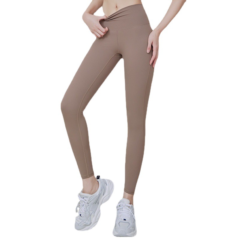 Pantalones de yoga de cintura alta con efecto levantacola, estilo europeo y americano, para fitness, control de abdomen, pantalones largos.