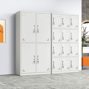 Steel Wardrobe Staff Locker Iron Cabinet Dormitory with Lock Six-door Changing Cabinet Cupboard Bathroom Shoe Cabinet