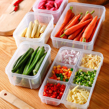 日本进口食物收纳盒冰箱冷冻保鲜盒冻肉分格盒食物辅食盒备餐盒