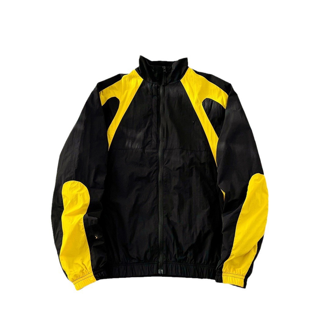 Chaqueta de cuello de contraste para hombres y mujeres