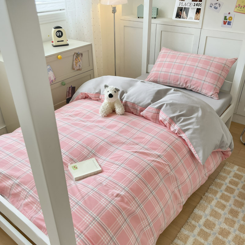 Temporada de estudiantes Sábanas de dormitorio de estudiantes Juego de tres piezas Dormitorio de estudiantes Funda de edredón individual Dormitorio Juego de sábanas para literas