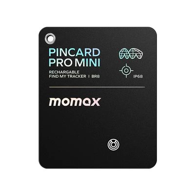 MOMAX Momis anti-lost device FindMy card wireless charging applicable to apple airtag locator (GPS Locator) - br8-black