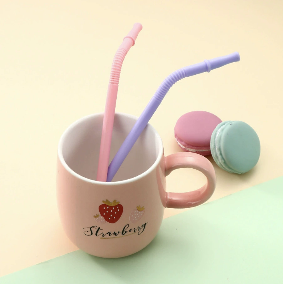 Children's silicone straw, set for traveling