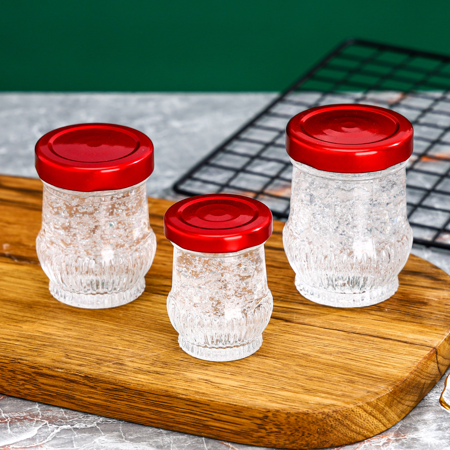 50ml燕窝瓶耐高温可蒸煮花胶鱼胶果酱分装瓶抽真空带盖