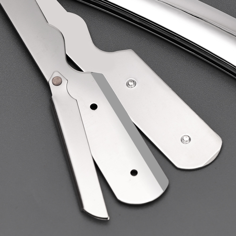 Nueva maquinilla de afeitar de los hombres cuchillo de afeitar manual afeitadora corte de pelo afeitado maquinilla de afeitar recta