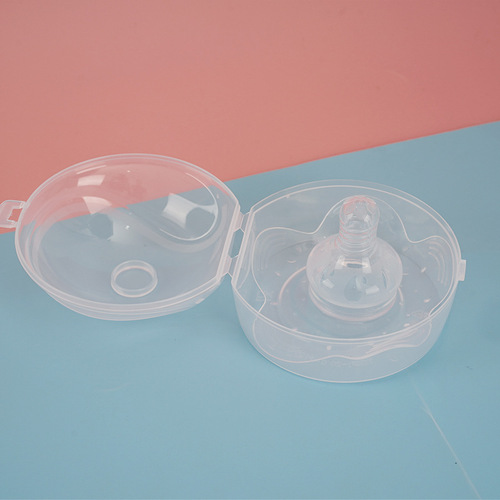 Baby and children's full silicone breast pads, nipple-style breast protectors, nursing anti-overflow breast pads, portable nipple protectors