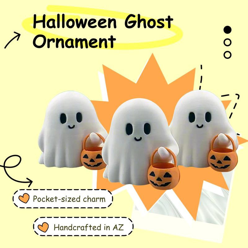 国境を越えた人気の 3D プリントハロウィン小さなゴーストカボチャオーナメントクリエイティブホームデコレーションかわいいホリデーギフト|undefined