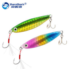 Factory wholesale lead fish iron plate lures IMA lures bait feather hooks fake lures spinner long-range cast