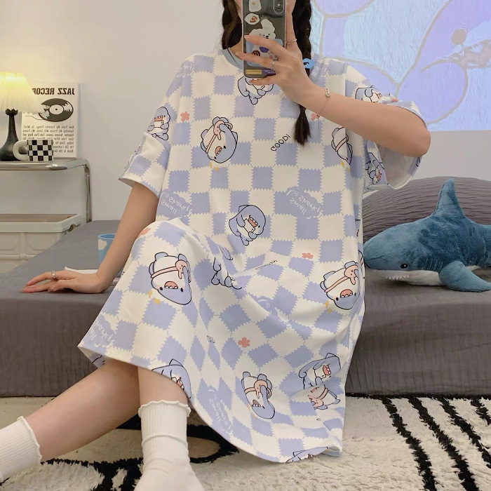 Verano nuevo vestido de dormir vestido dulce lindos dibujos animados Kulomi Melody vestido casero casual comercio exterior al por mayor