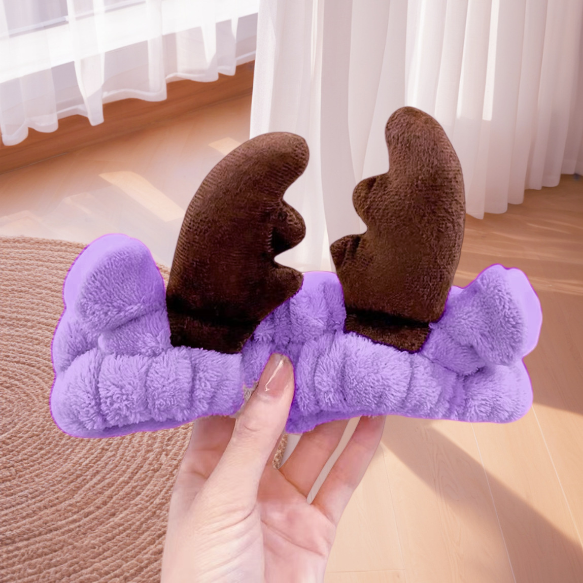 Estilo coreano estudiante lindo diadema tocado accesorios para el cabello pequeño animal Banda para el cabello de las mujeres lavado de cara simple máscara diadema