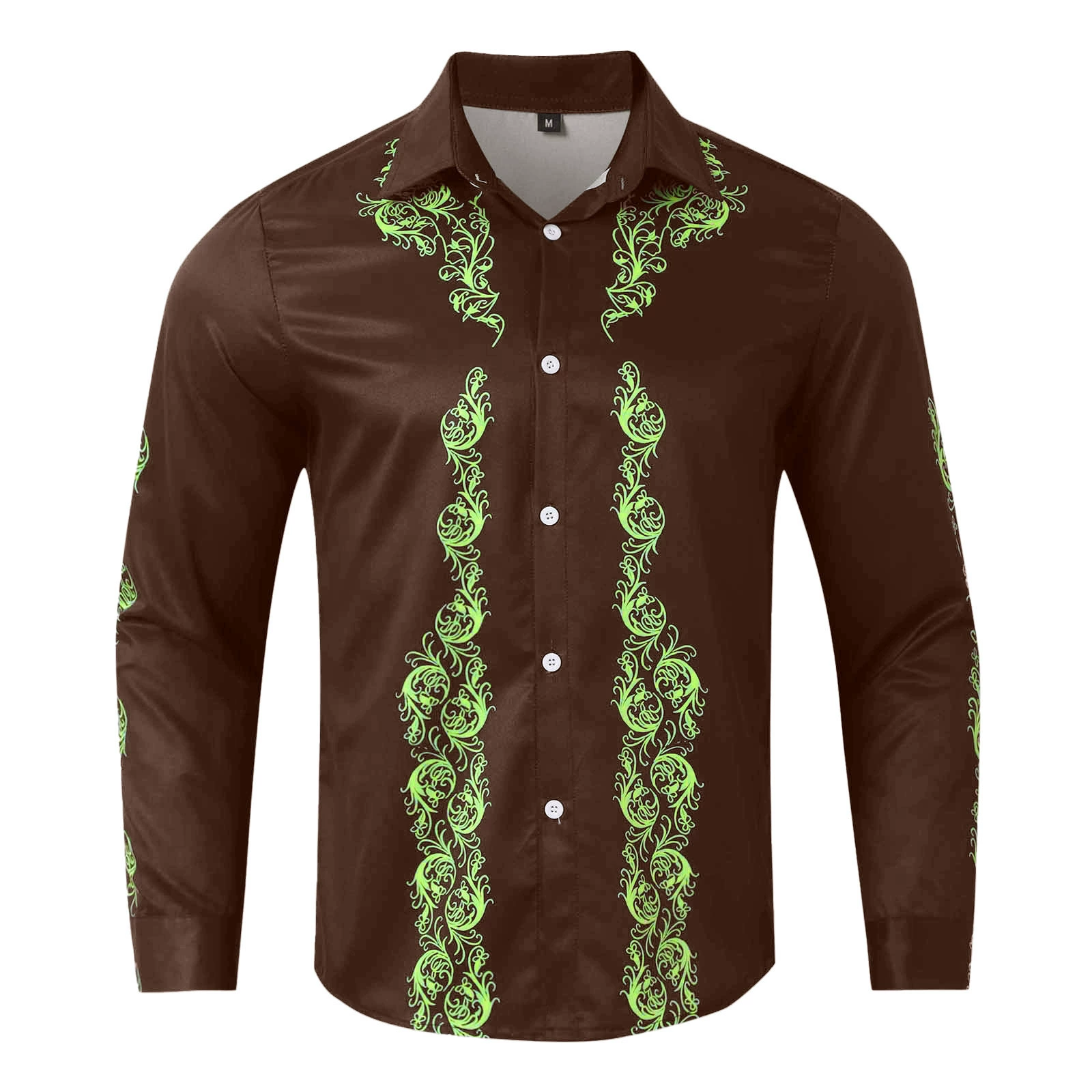 Трансграничная мода Мужская повседневная гавайская рубашка Горячая распродажа с длинными рукавами в ряд 3D цифровой принт с отворотом кардиган