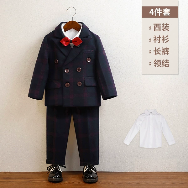 Set, jacket, shirt, vest, trousers, bow tie, 5 pieces