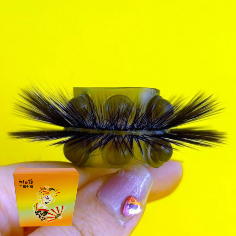 [투명 블랙 입자 커버] + 튀긴 윗머리와 아랫머리 2겹