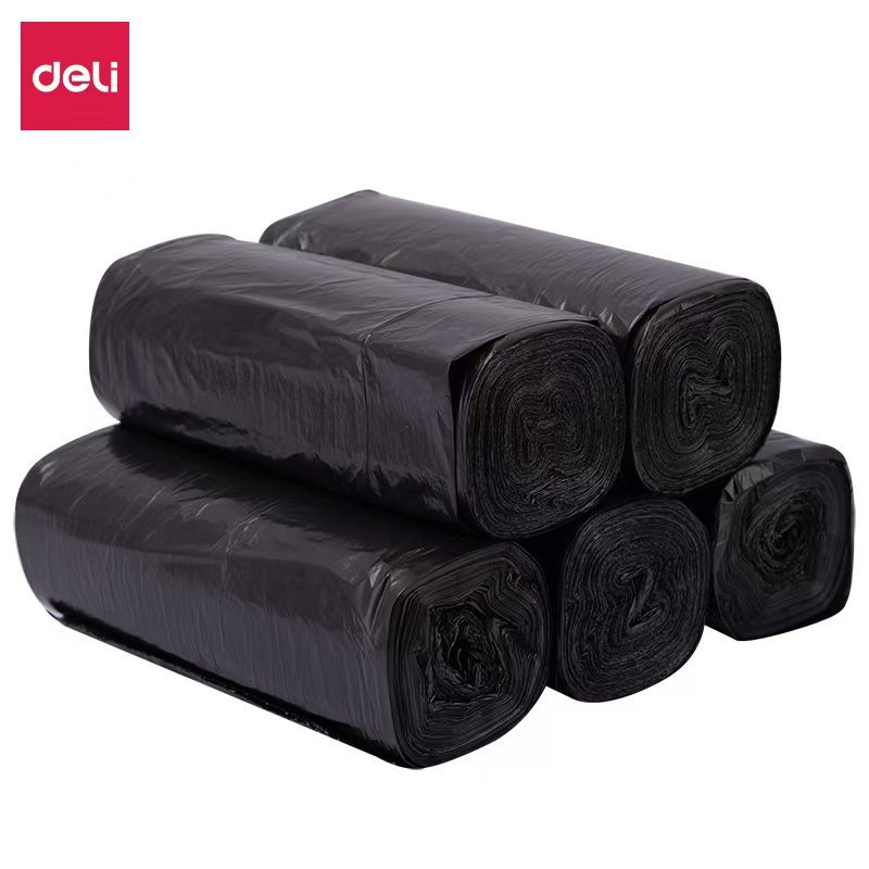 Disposable plastic garbage bag for students