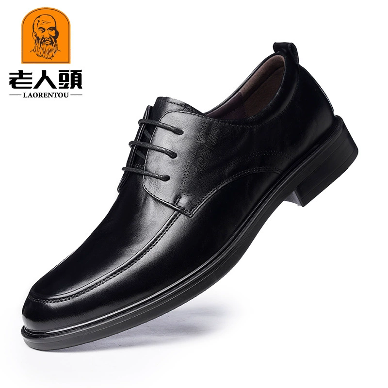 Туфли для пожилых людей, мужские кожаные туфли, мужские деловые повседневные кожаные туфли, свадебные туфли жениха, модные 201026