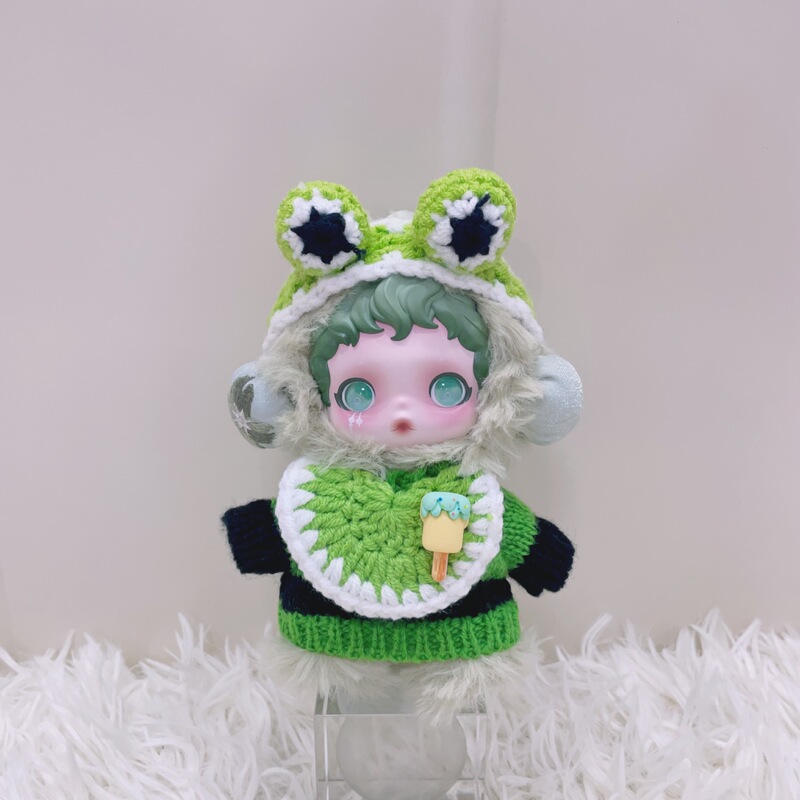 仅娃衣】泡泡玛特SKULLPANDA光织园搪胶公仔挂件SP娃衣精灵服套装|undefined