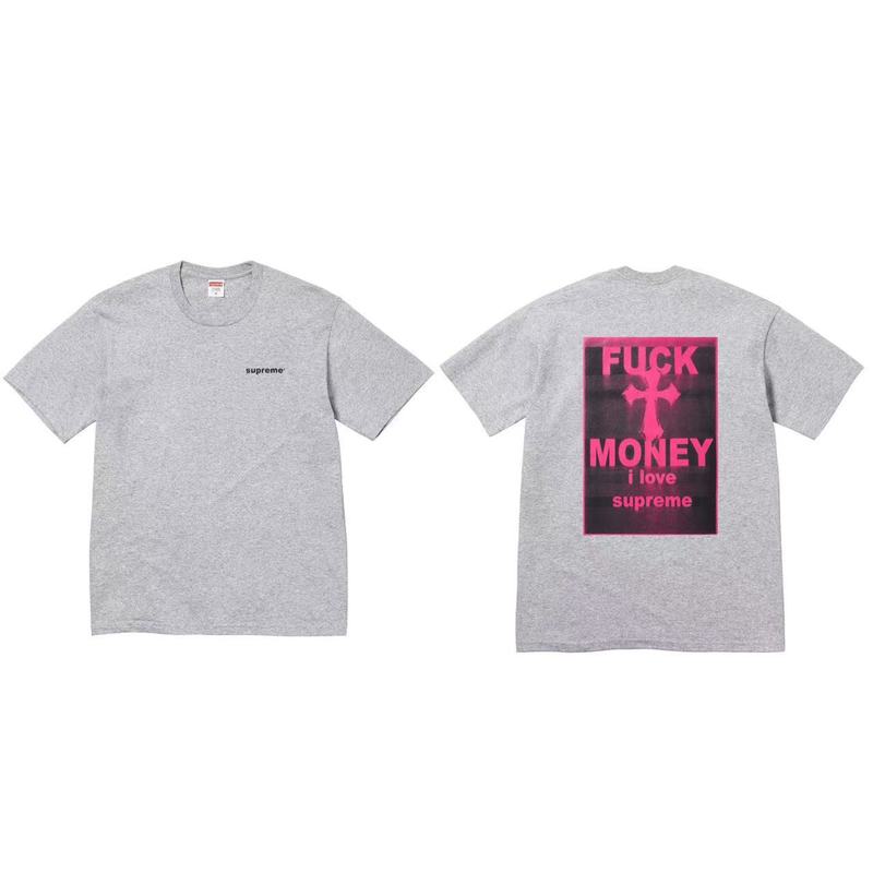 クロスボーダーファッションとトレンディなシュプリームレタープリントラウンドネック半袖ユニセックスストリートファッションTシャツドロップシッピング|undefined