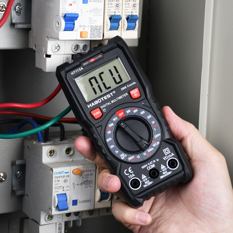 HT113多功能万用表数字高精度智能防烧小型便携式维修电工万能表