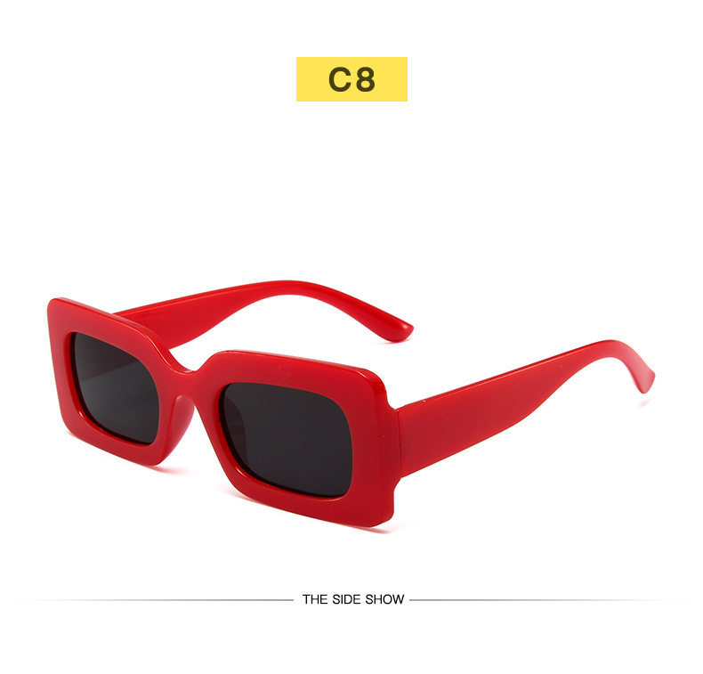 New Fashion Net red sunglasses women Retro Square small frame cross-border sunglasses personalized colorful hip-hop glasses wholesale_voghion.com