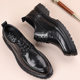Men's 2025 Leather Shoes Summer Hollow Breathable Cowhide Shoes Men's Black Soft Bottom Business Dress Casual Men's Shoes