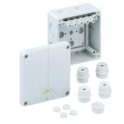 Spelsberg高防护等级接线盒 带5极端子，外部尺寸110*110*67mm