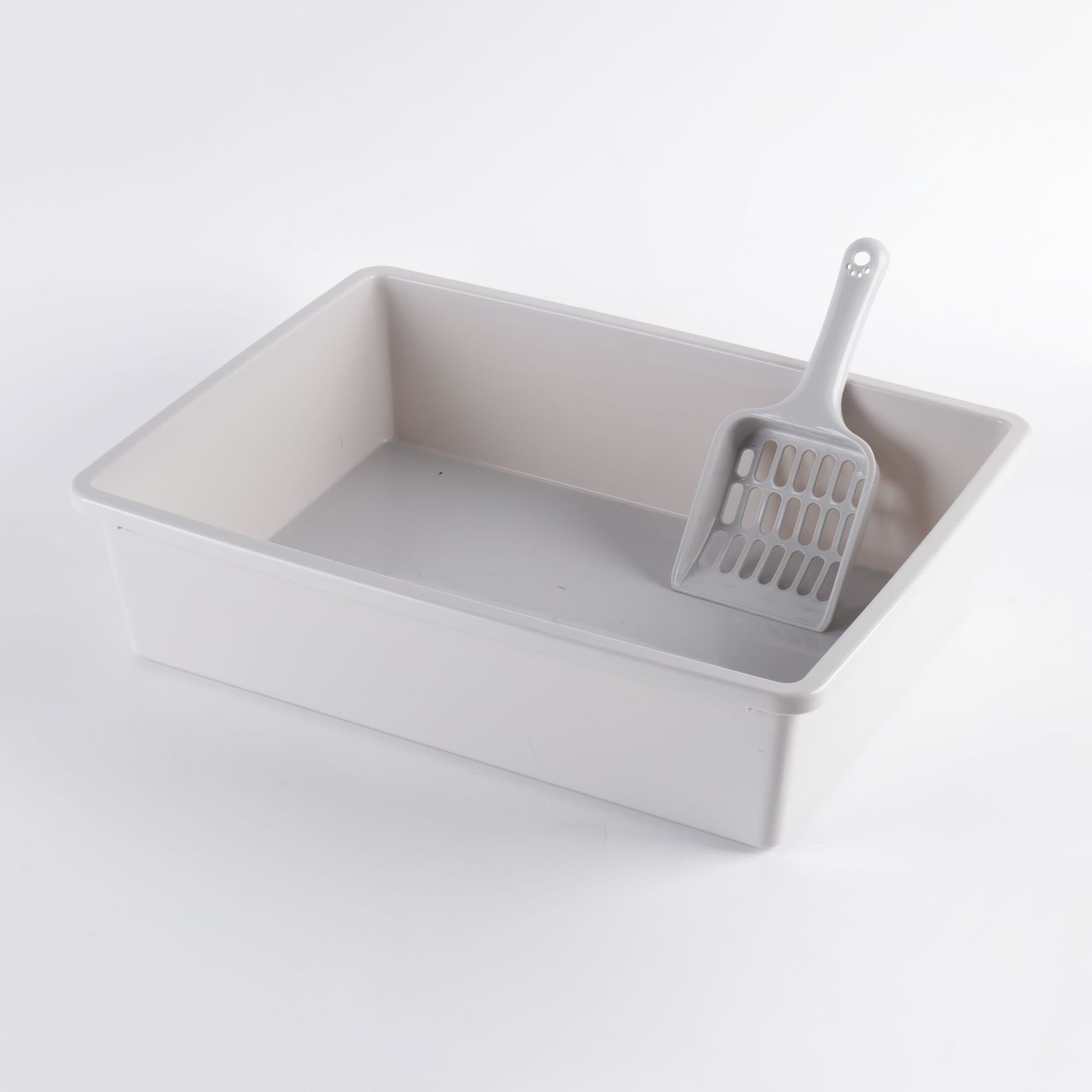 Cuenca de arena para gatos anti-splash semi-cerrado inodoro para gatos limpio cuadrado de arena para gatos enviar pala de arena para gatos cuenca de arena para gatos mayorista