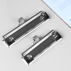 Manufacturer supplies pen holder board clip hardware strong clip metal clip stationery clip document board binding clip with pen insertion
