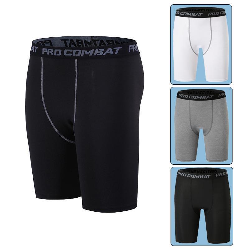 Men's American-Style Athletic Quick-Dry High-Elastic Basketball Compression Shorts for Cross-Border Foreign Trade