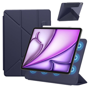 Suitable for iPad Air 11inch Protective Case Pro13 Magnetic Smart Leather Case 10.9inch Y-Fold Tablet Case Stand