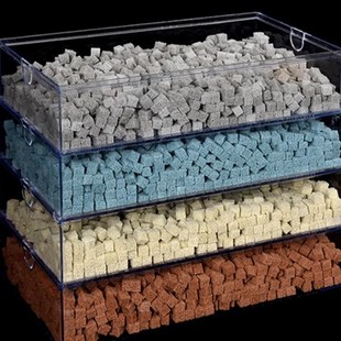 Fish Tank Filter Material Bacterial House Filter Material Square Tile Ceramic Ring Biochemical Filter Material Bacterial Cultivation Non-Biochemical Cotton Water Purification Rubik's Cube