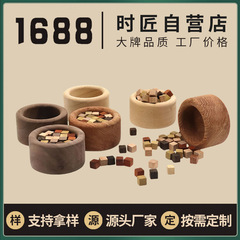 DIY クリエイティブ壊れた木製ディフューザー木製寝室のアロマテラピー装飾品無火エッセンシャルオイルディフューザー木製小さな正方形のビルディングブロックディフューザー