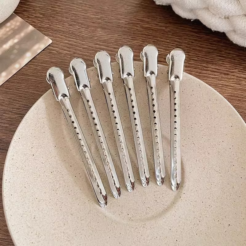 Cabeza de la raíz del cabello clip suelto flequillos pico de pato que forma la horquilla hembra Red roja sin costuras fijo pelo artefacto clip tocado