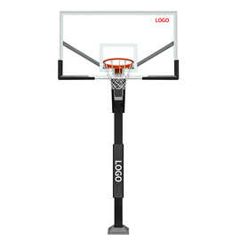 P029学校方管圆管篮球架 标准高度家用地埋式篮球架 地埋篮球架