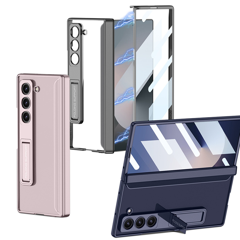 For Samsung ZFold6 Mobile Phone Case Magnetic Hinge Full Cover ZFold6 Case Film Integrated Phantom Bracket Protective Cover For Samsung ZFold6 Mobile Phone Case Magnetic Hinge Full Cover ZFold6 Case Film Integrated Phantom Bracket Protective Cover