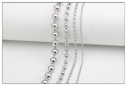 Stainless steel wave chain, ball chain, titanium steel necklace, diy curtain, roller blind, bead chain, bag chain, luggage chain wholesale