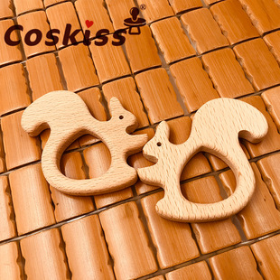 Cartoon Beech baby teeth grinding toy Beech animal shape teeth grinding stick bite glue wholesale