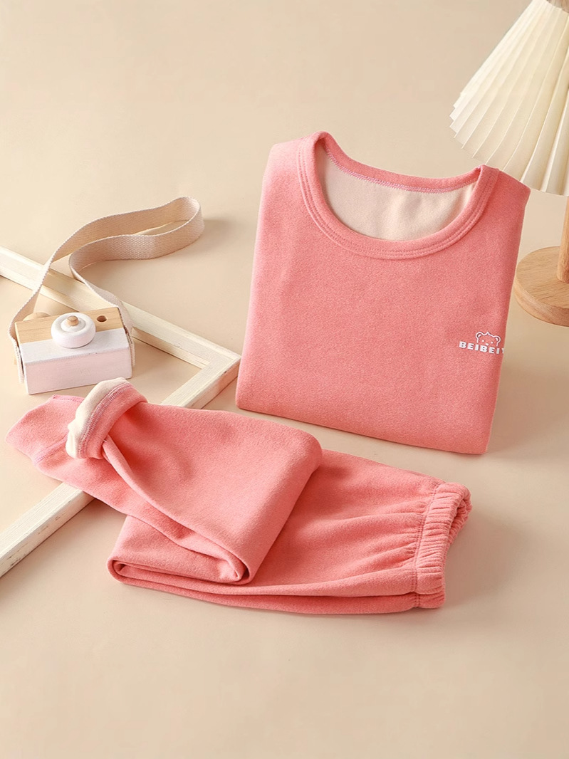 Nuevos trajes de ropa para niños, ropa de otoño para niños, pantalones largos, trajes de otoño e invierno de Derong, ropa interior de base para niñas