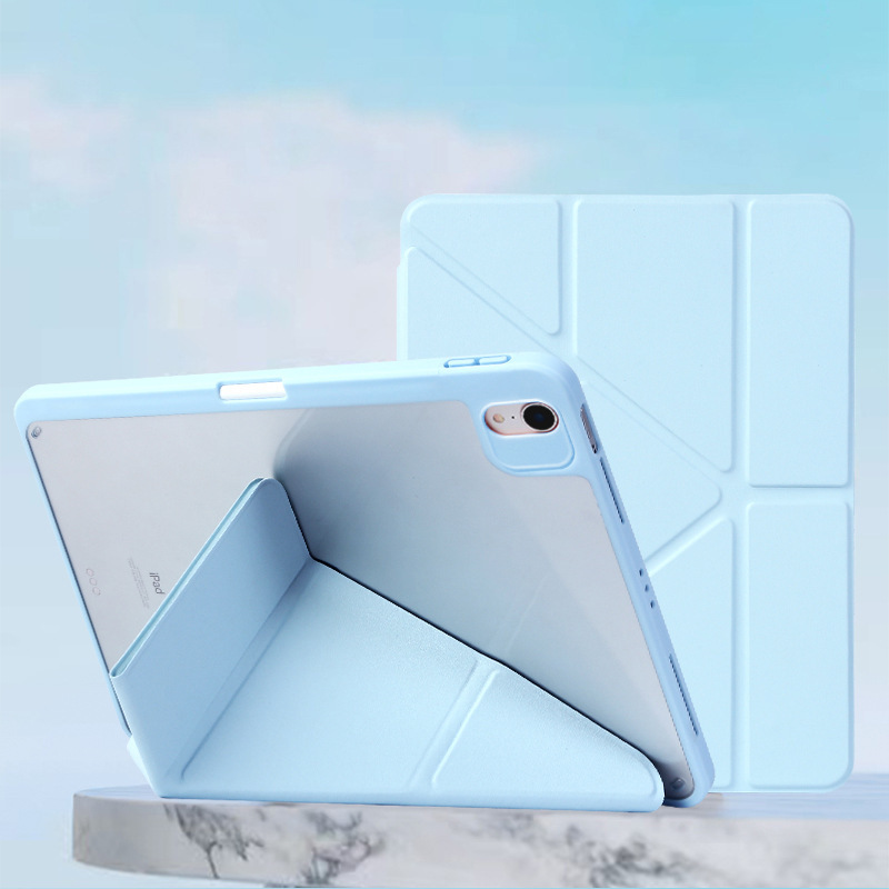 2025iPad 保護ケース Air5/4 透明ハードシェル 耐衝撃 pro11inch ペンホルダー付き 9.7インチ 第8世代スタンド|undefined