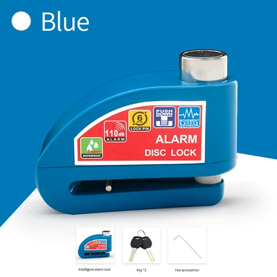 alarm lock security anti-theft: Motorcycle Lock - blue
