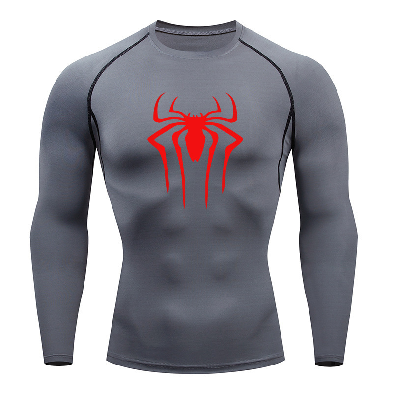 Long -sleeved gray B