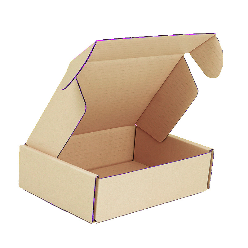 Caja de avión de color personalizada caja especial negra express ropa personalizada papel kraft caja corrugada caja de embalaje cuadrada