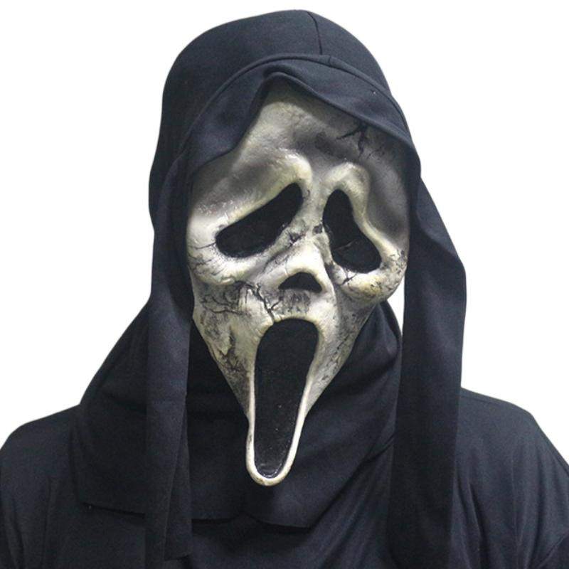 Grito máscara horror Ghost Face tocados Halloween muerte miedo alma-agitación mascarada accesorios del partido
