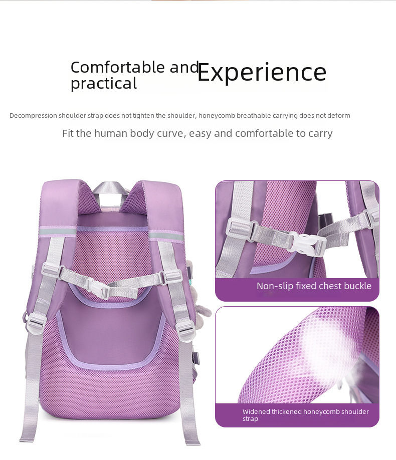 Korean Japanese Girls Junior High School Schoolbag Large Capacity High Quality Junior High School Schoolbag Lightweight Backpack